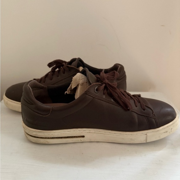 Birkenstock Bend Roast Brown Leather Low Top Sneakers Size EU 41 Women’s 10-10.5 - Picture 9 of 12